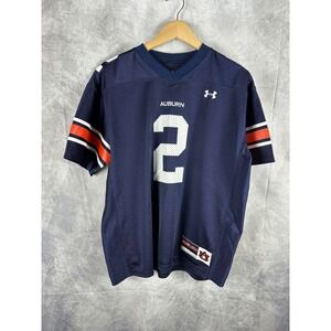 Under Armour Auburn Tigers Football Jersey Mens Large Navy Blue Cam Newton #2
